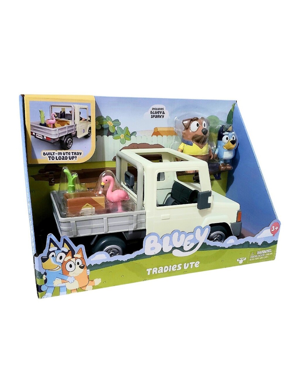Bluey S10 Tradies Ute Vehicle with Bluey & Sparky Figures Plus Stickers New